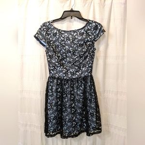 Three pink hearts lace dress size 3